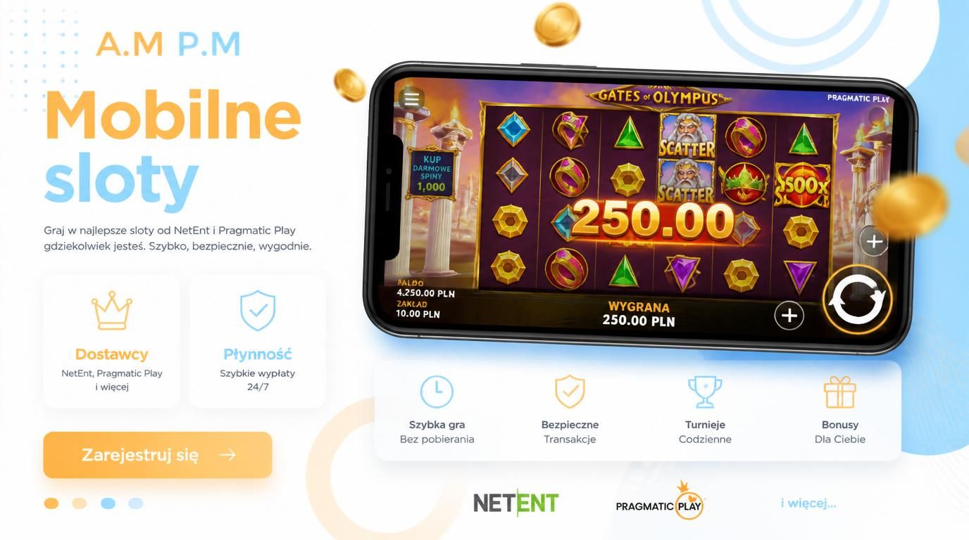 Sloty znanych dostawców na smartfonie