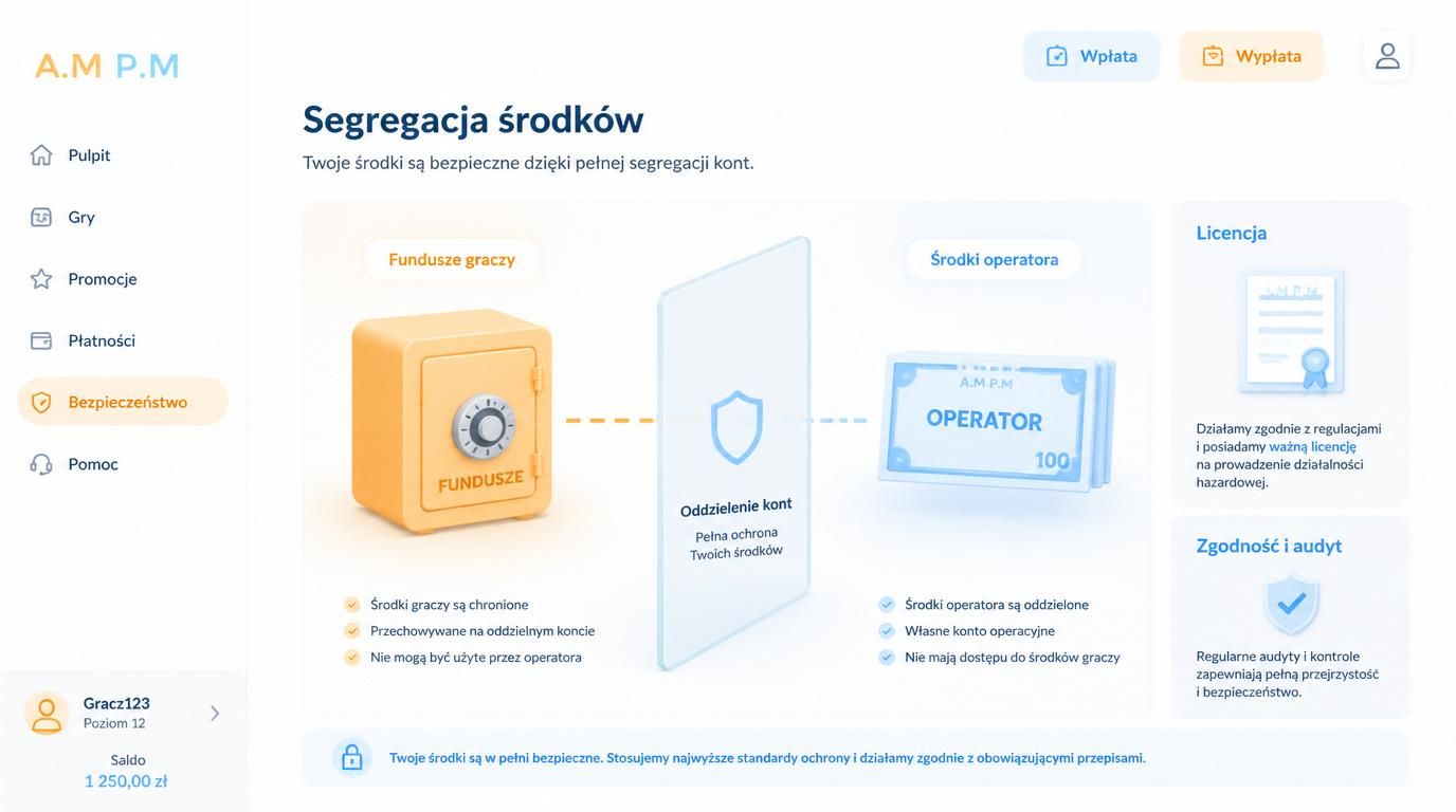 sejf + dokument + separacja kont graczy od operacyjnego